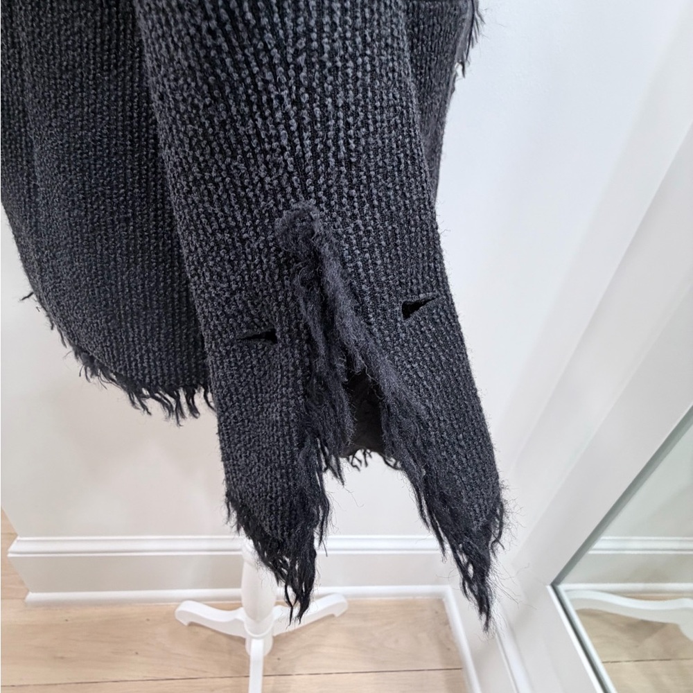 Rare Vintage CHANEL Fringe Trim Knit Jacket Karl Lagerfeld Era - Sz FR 38 - - Picture 6 of 15